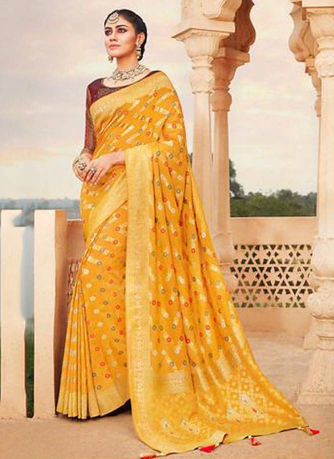VANYA VOL 15 Fancy Latest Designer Wedding Party Wear Heavy Silk Stylish Saree Collection